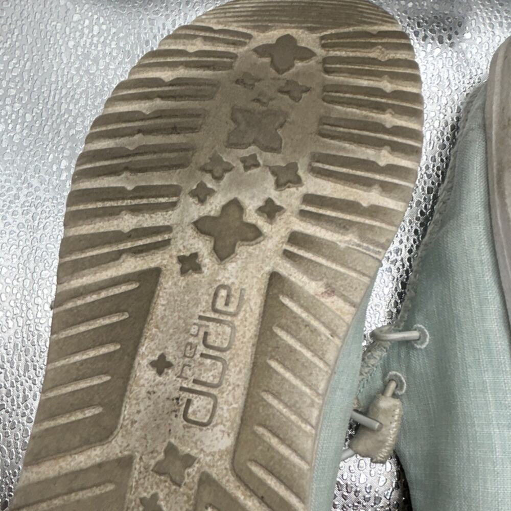 HEYDUDE Wendy Boho Stitch Sky Blue Women's Size 7 Slip-On Casual Shoes‎ - Picture 15 of 16